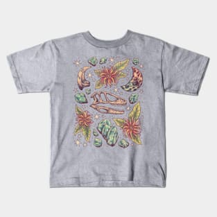 Dinosaur Fossil Art | Deinonychus Dreams Kids T-Shirt